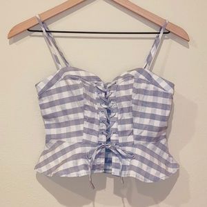 Urban Outfitters Lace Up Crop Top